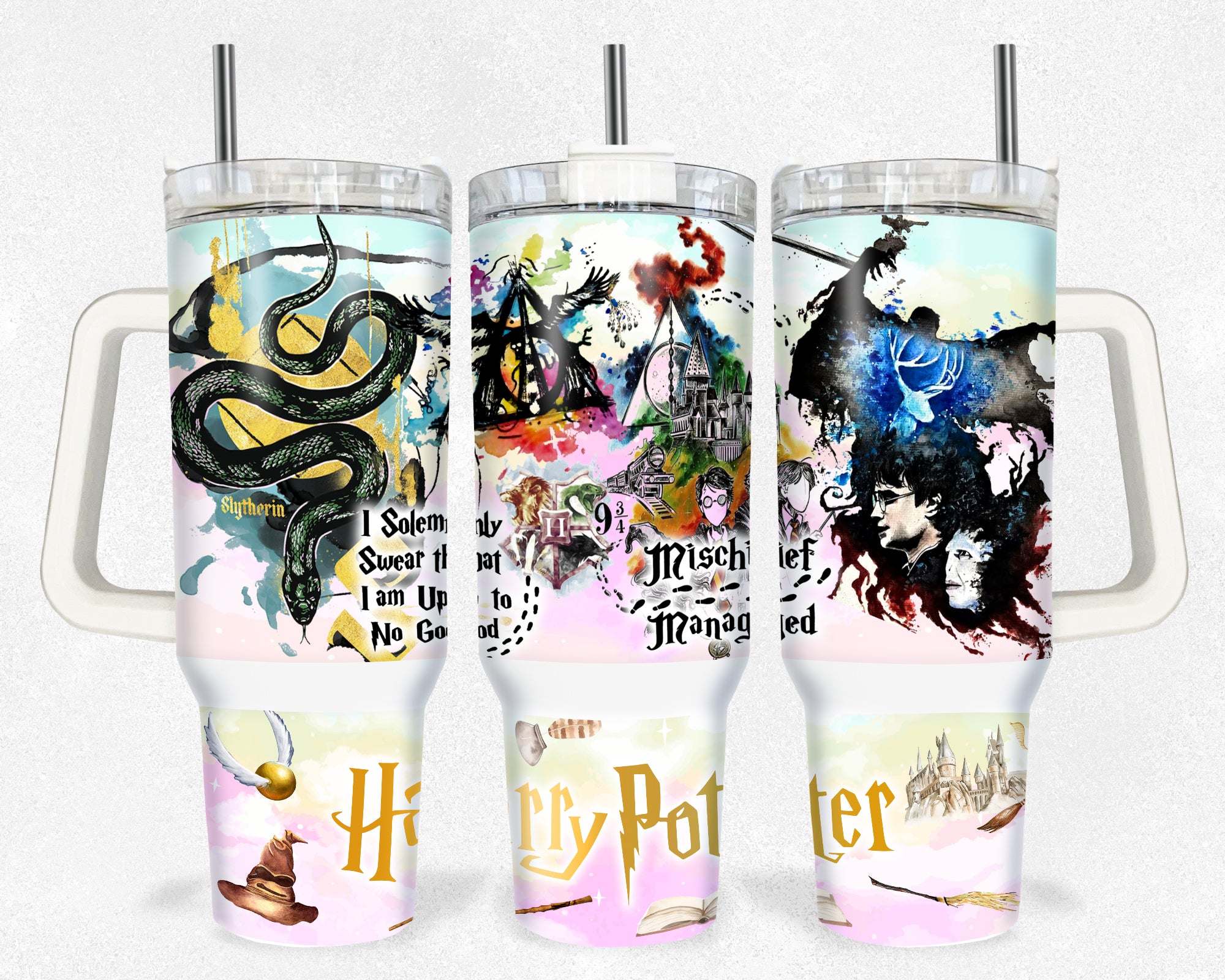 Harry Potter Movies Stanley Tumbler With Handle Personalized Name St5004