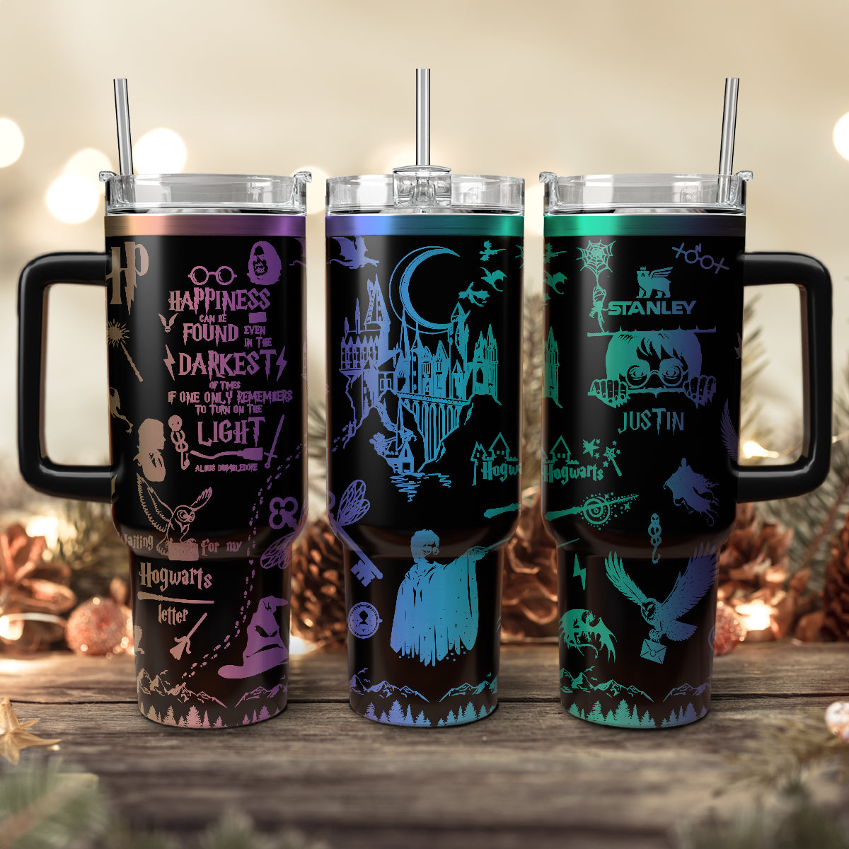 Harry Potter Movies Stanley Tumbler With Handle Personalized Name St6904