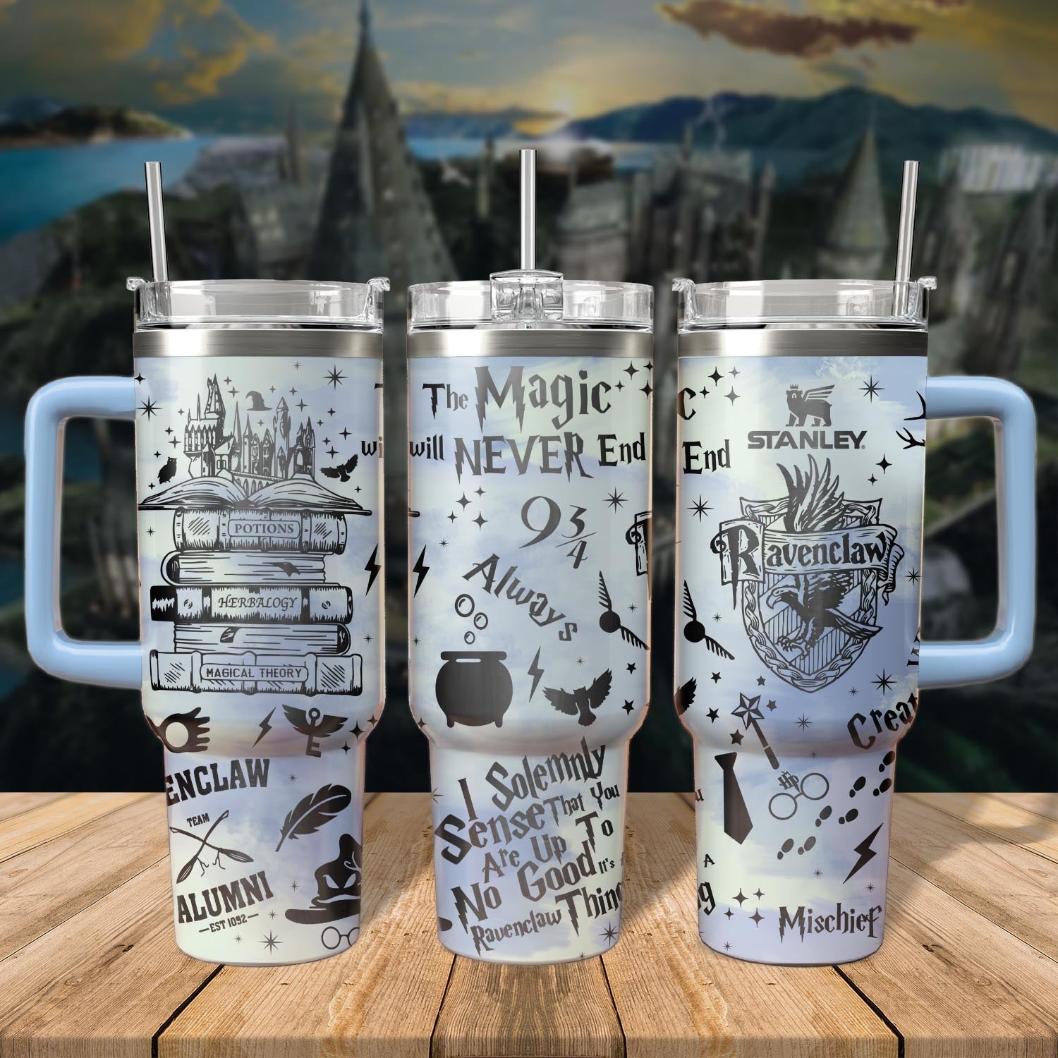 Harry Potter Movies Stanley Tumbler With Handle Personalized Name St7180