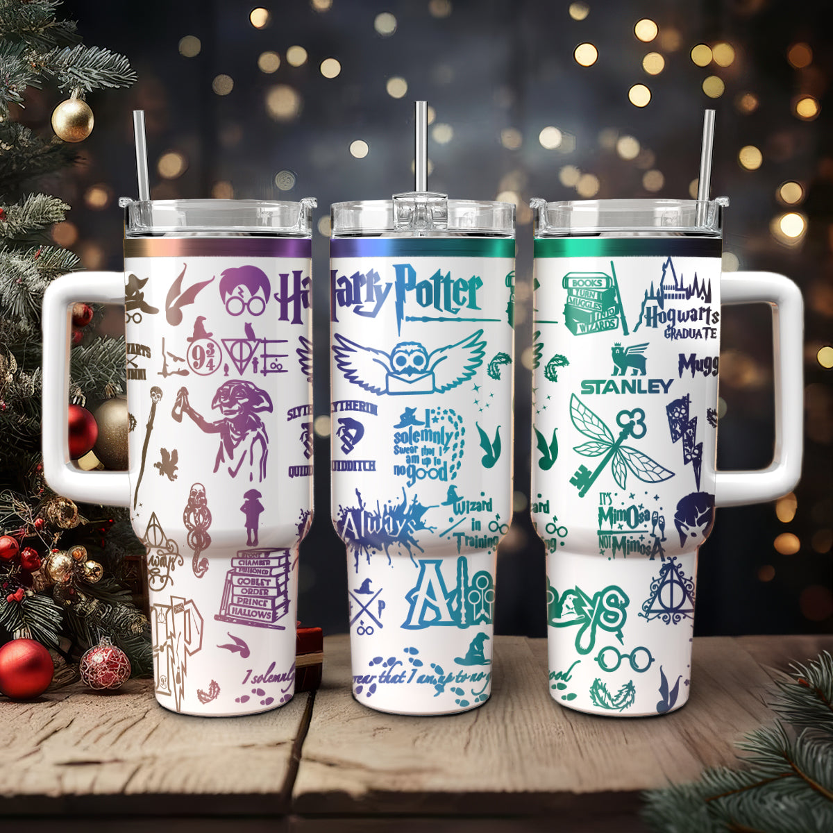 Harry Potter Movies Stanley Tumbler With Handle Personalized Name St9354