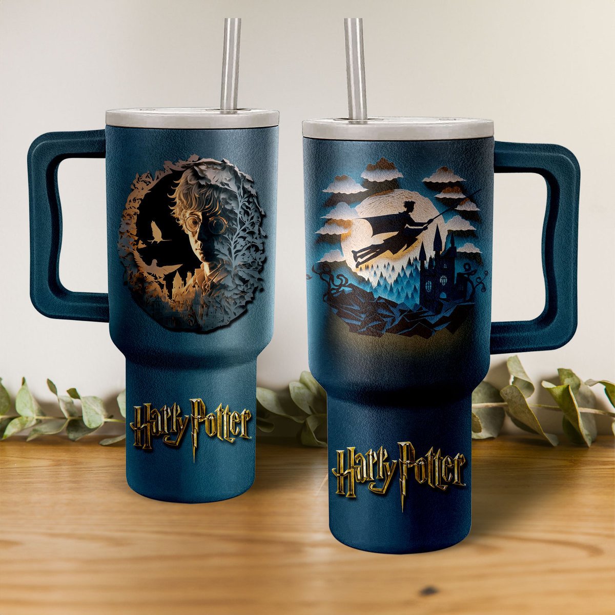Harry Potter Movies Stanley Tumbler With Handle Personalized Name St9637