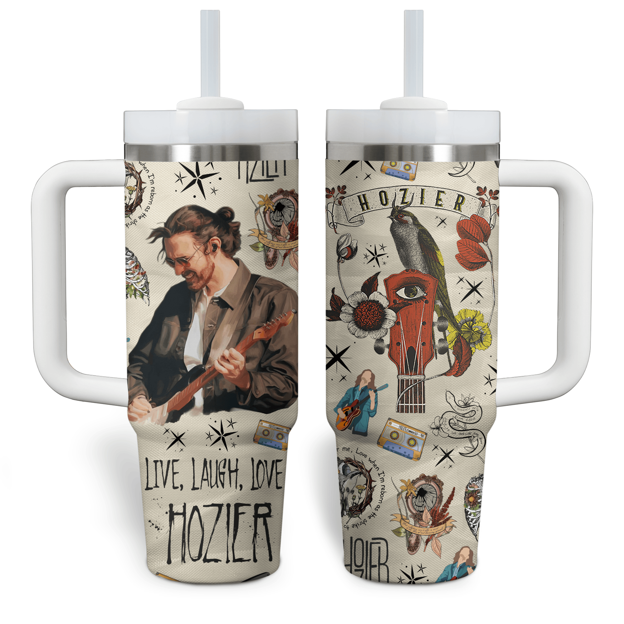 Hozier Music Stanley Tumbler With Handle Personalized Name St3818
