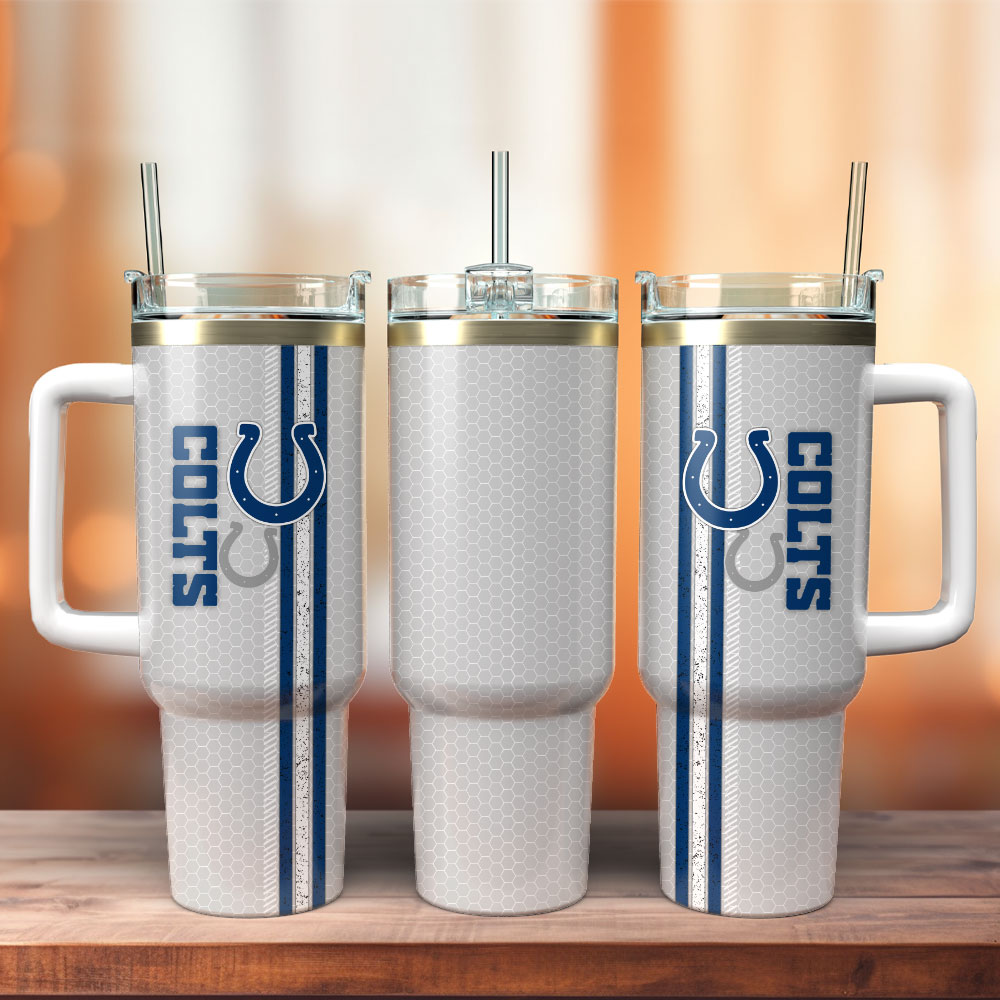 Indianapolis Colts Football NFL Sport Stanley Tumbler With Handle Personalized Name St2080
