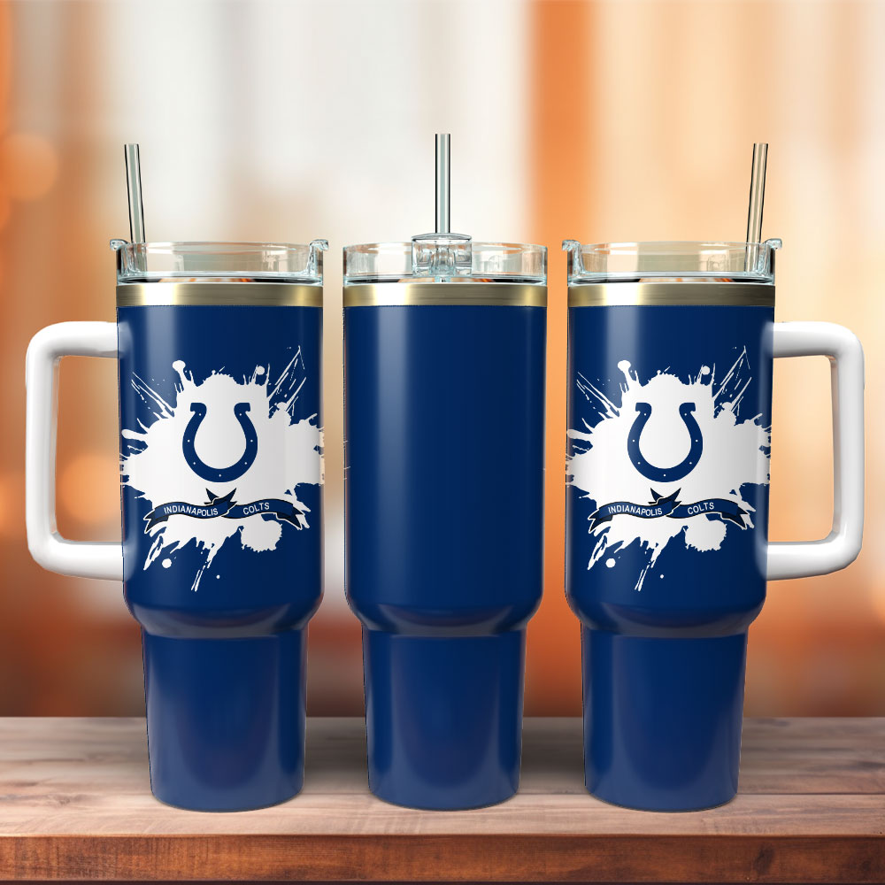 Indianapolis Colts Football NFL Sport Stanley Tumbler With Handle Personalized Name St2700