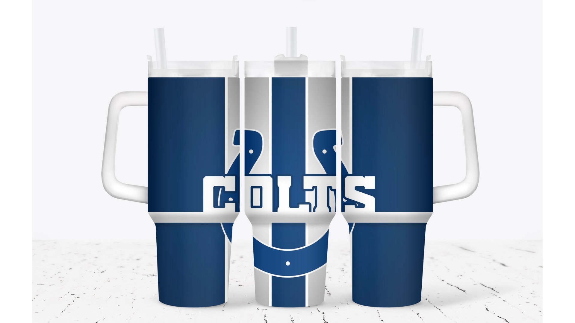Indianapolis Colts Football NFL Stanley Tumbler With Handle Personalized Name St7531