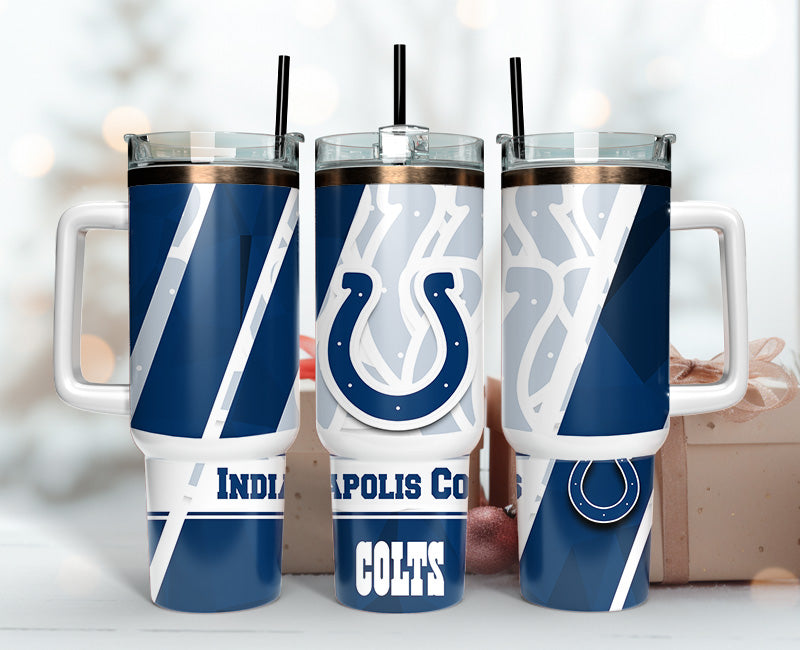 Indianapolis Colts NFL Stanley Tumbler With Handle Personalized Name St7706