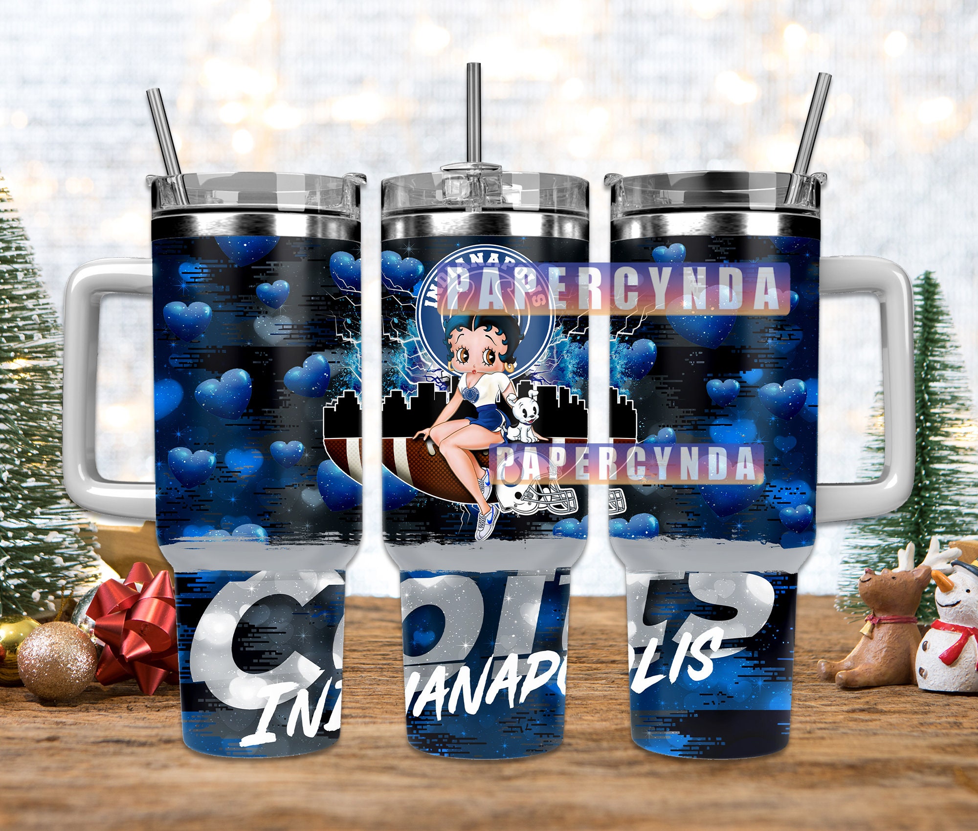 Indianapolis Colts Stanley Tumbler With Handle Personalized Name St8411