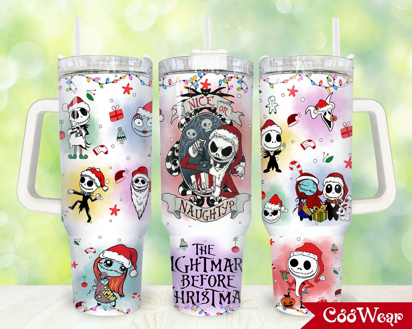 Jack Skellington The Nightmare Before Christmas Cartoon Stanley Tumbler With Handle Personalized Name St4946