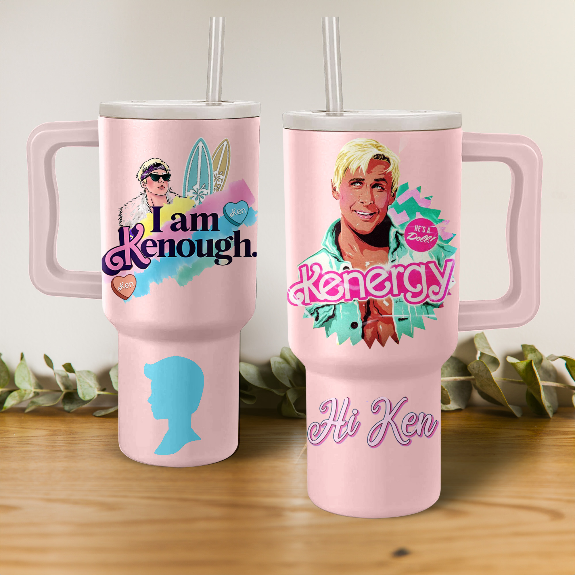 Ken Barbie Movies Stanley Tumbler With Handle Personalized Name St4272