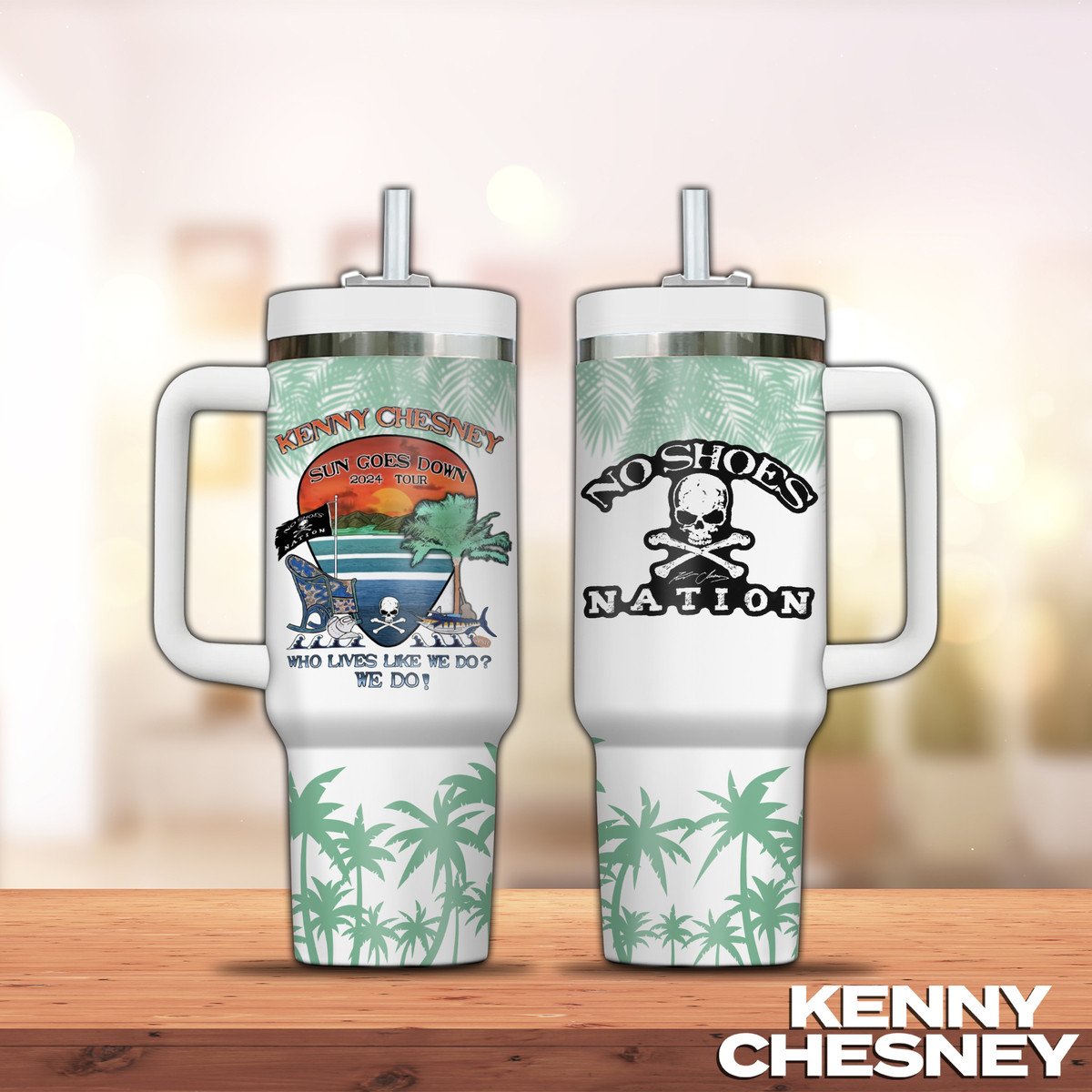 Kenny Chesney Music Stanley Tumbler With Handle Personalized Name St8434