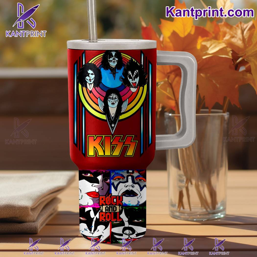 Kiss Music Stanley Tumbler With Handle Personalized Name St8592