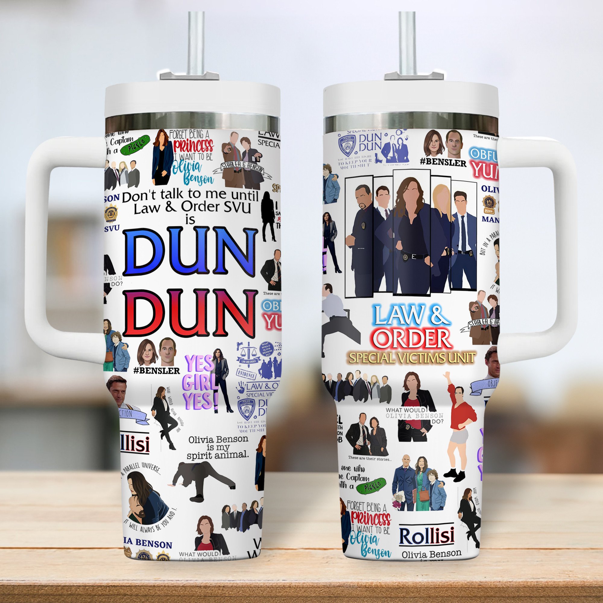 Law & Order Movies Stanley Tumbler With Handle Personalized Name St1118