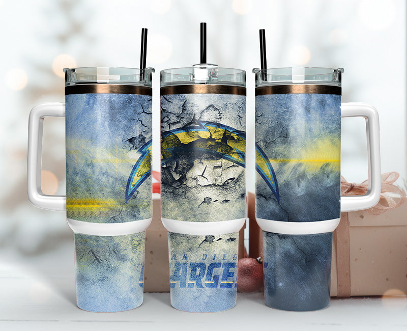 Los Angeles Chargers NFL Stanley Tumbler With Handle Personalized Name St4933