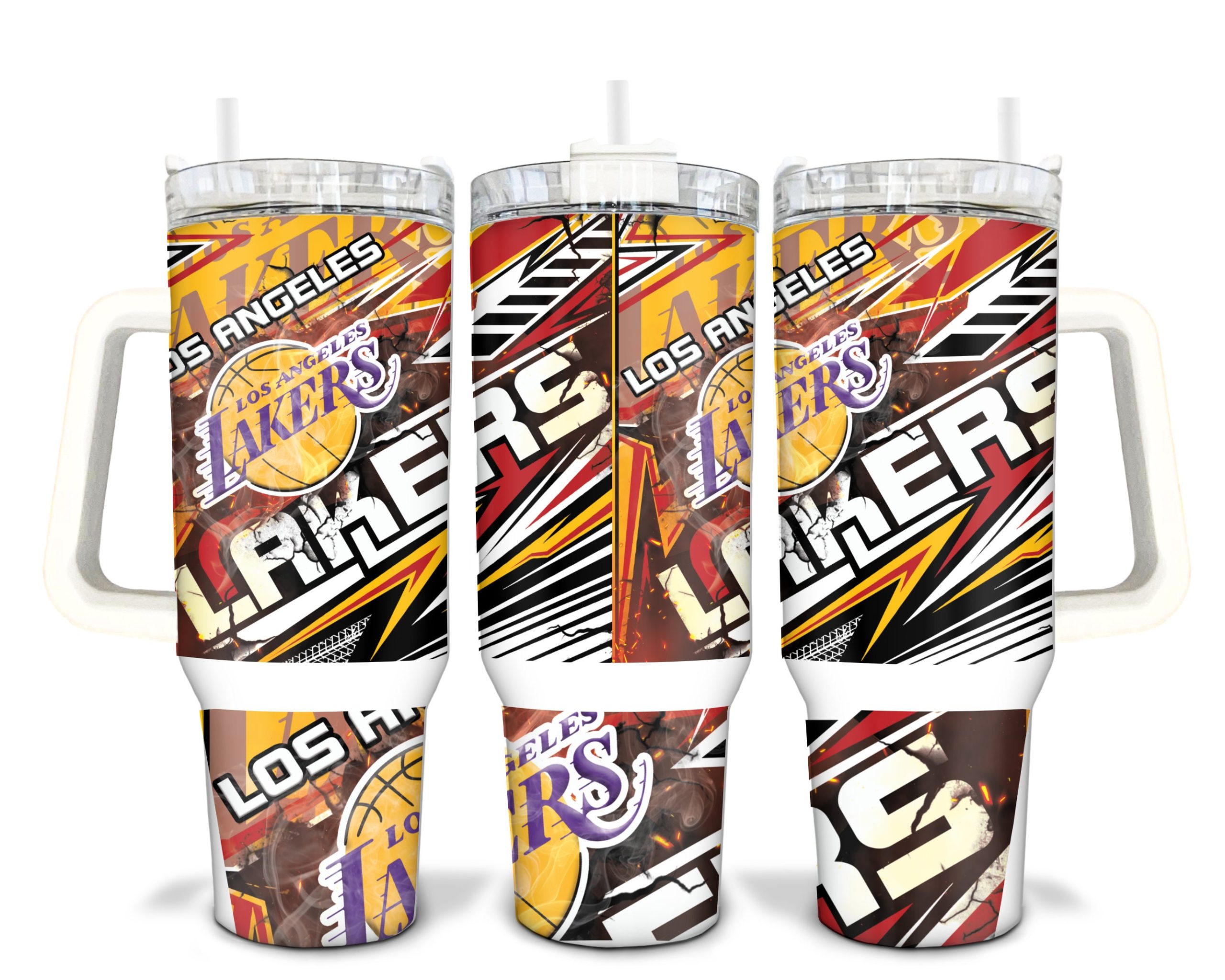 Los Angeles Lakers NBA Stanley Tumbler With Handle Personalized Name St7292