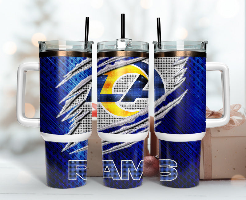 Los Angeles Rams NFL Stanley Tumbler With Handle Personalized Name St5462