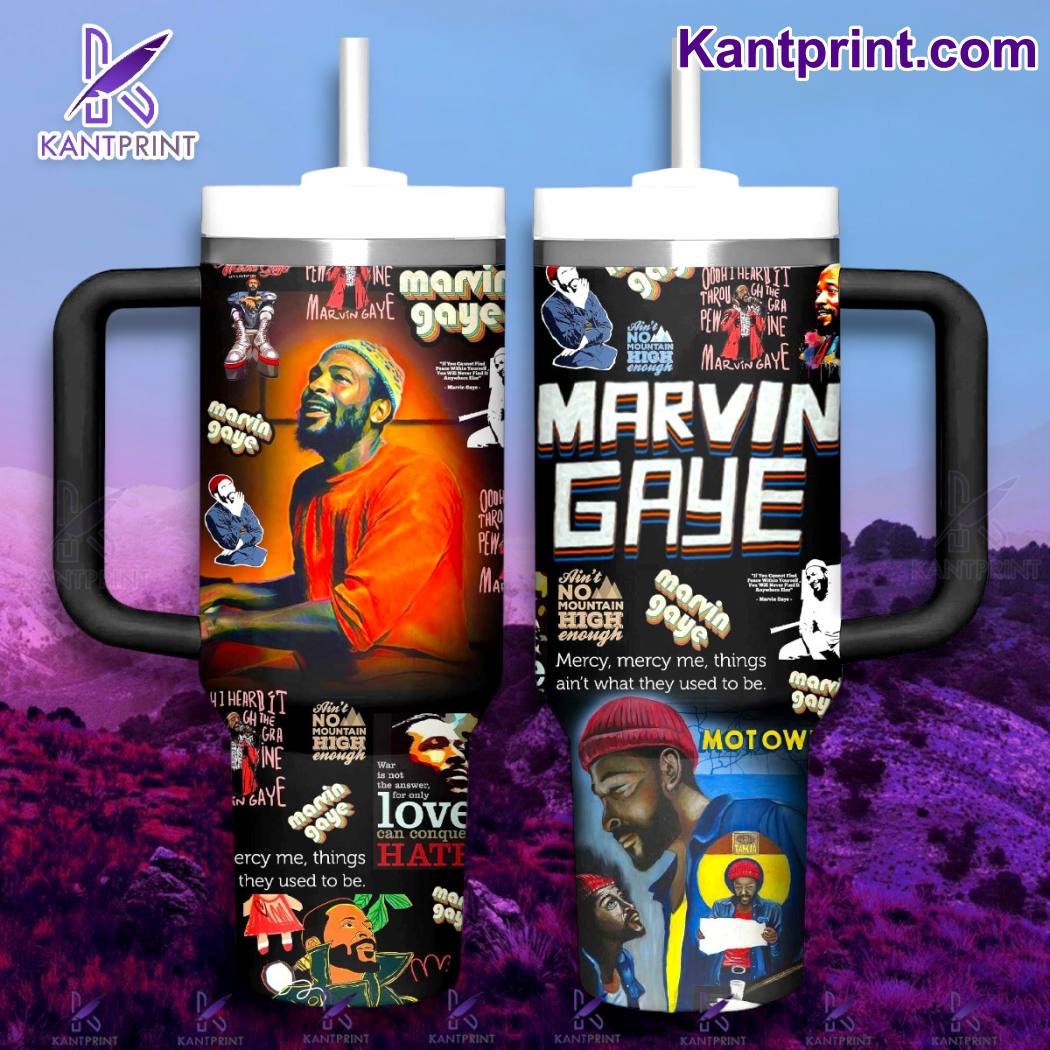 Marvin Gaye Music Stanley Tumbler With Handle Personalized Name St8547
