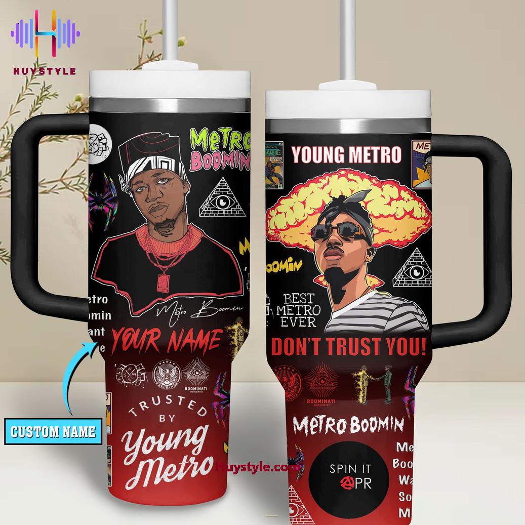 Metro Boomin Music Stanley Tumbler With Handle Personalized Name St2638