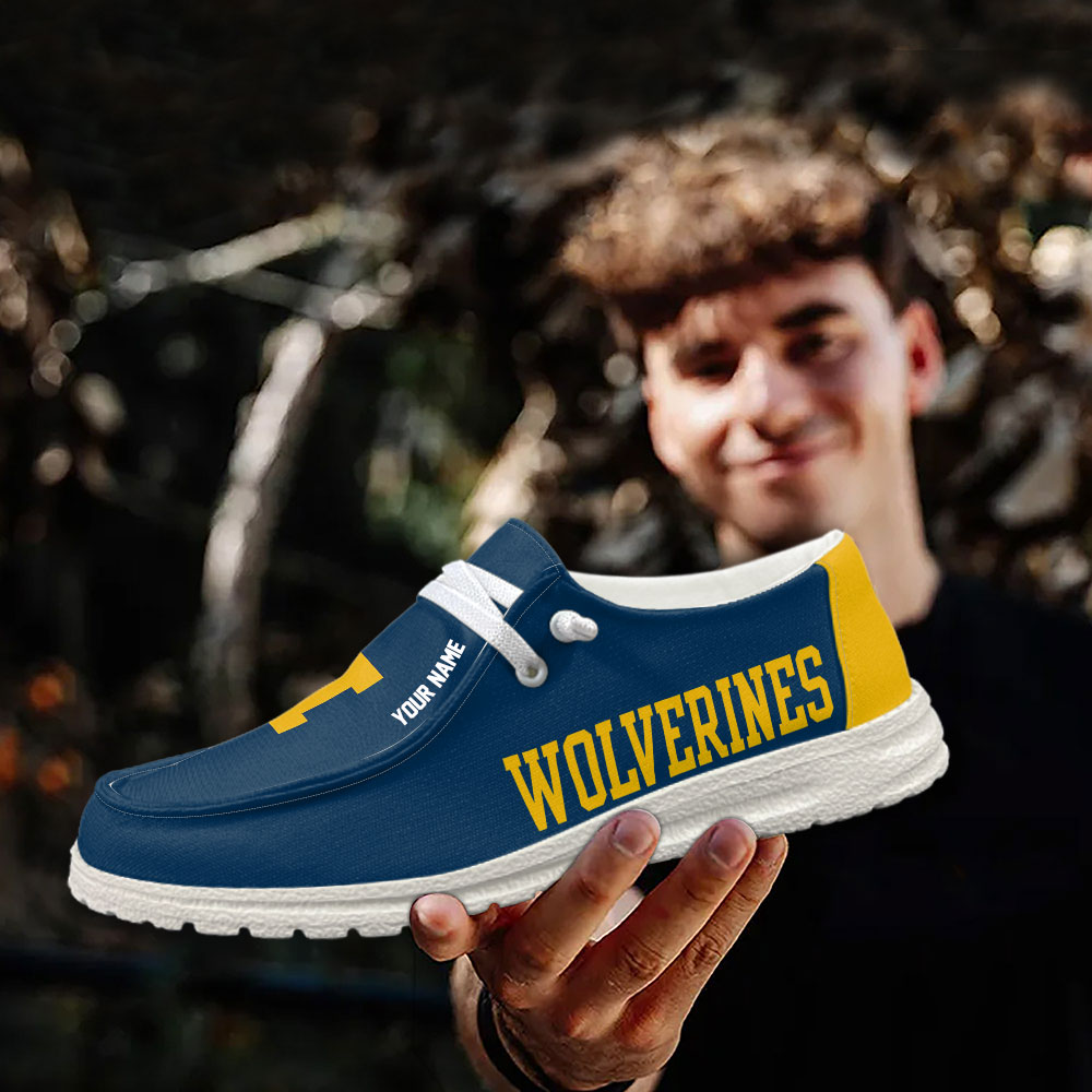 Michigan Wolverines NCAA Personalized Hey Dude Shoes For Men And Women ST1126