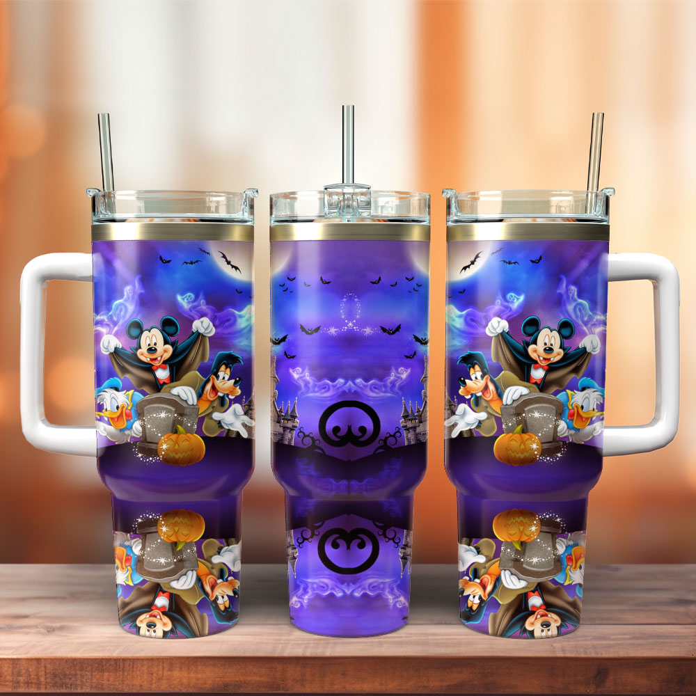 Mickey Mouse And Friends Cartoon Stanley Tumbler With Handle Personalized Name St7910