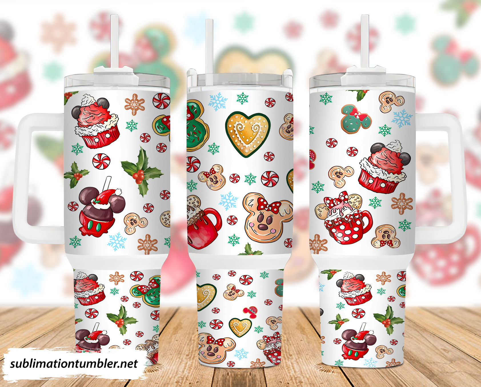 Mickey Mouse Disney Cartoon Stanley Tumbler With Handle Personalized Name St2233