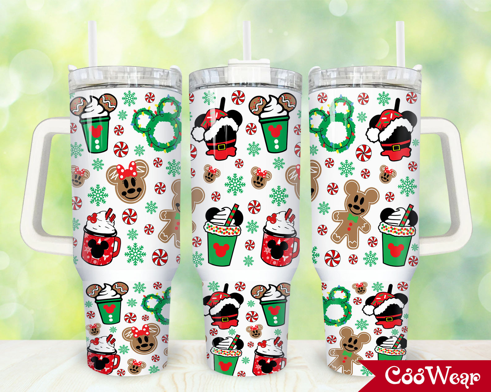 Mickey Mouse Disney Cartoon Stanley Tumbler With Handle Personalized Name St7479