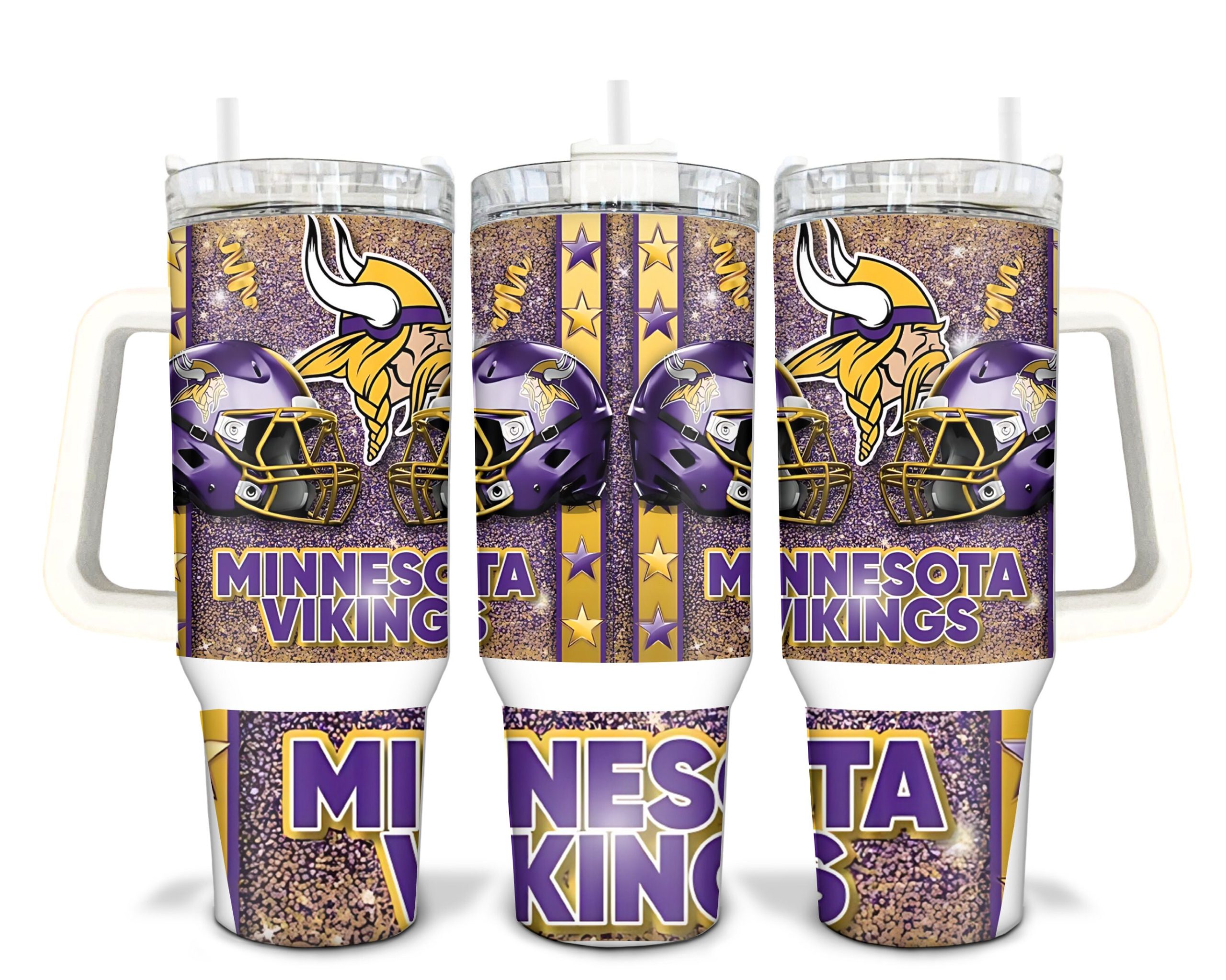 Minnesota Vikings NFL Stanley Tumbler With Handle Personalized Name St7676