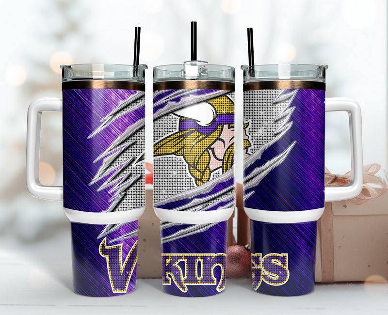 Minnesota Vikings NFL Stanley Tumbler With Handle Personalized Name St8024