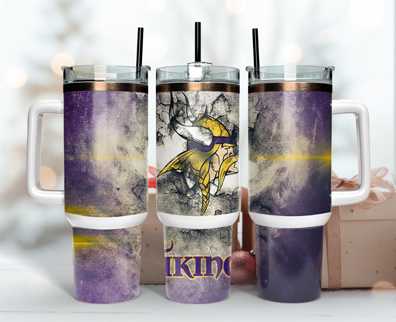 Minnesota Vikings NFL Stanley Tumbler With Handle Personalized Name St8368
