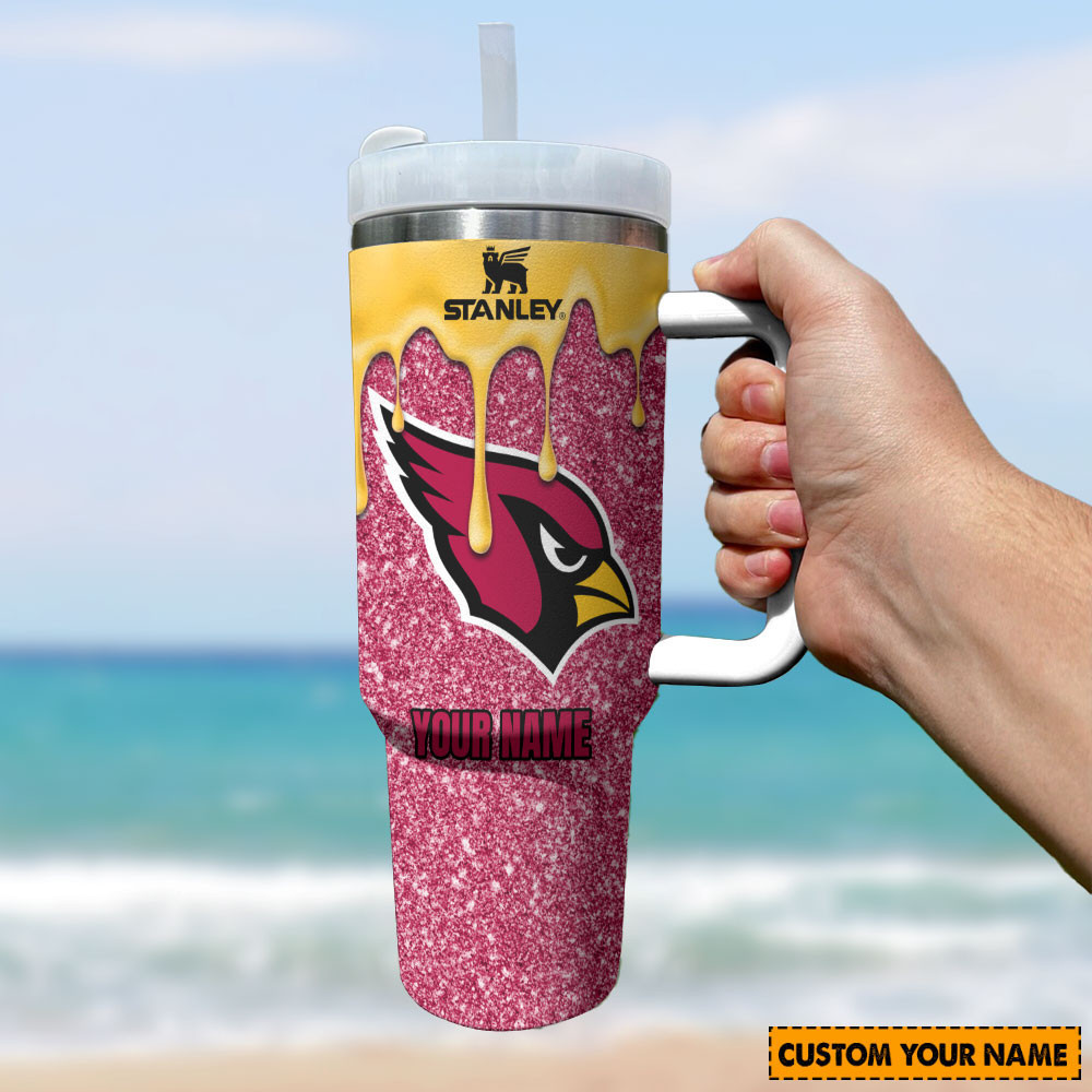 NFL Arizona Cardinals Stanley Tumbler With Handle Personalized Name St9632