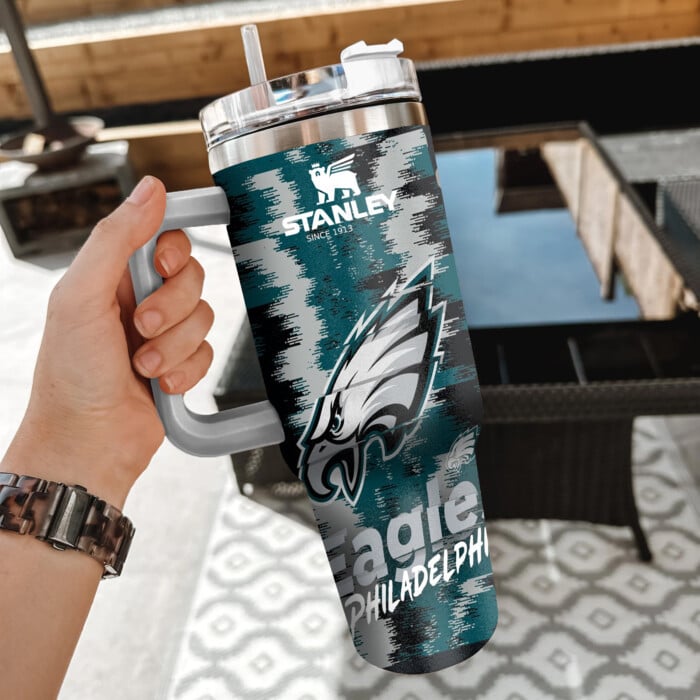 NFL Philadelphia Eagles Stanley Tumbler With Handle Personalized Name St3566