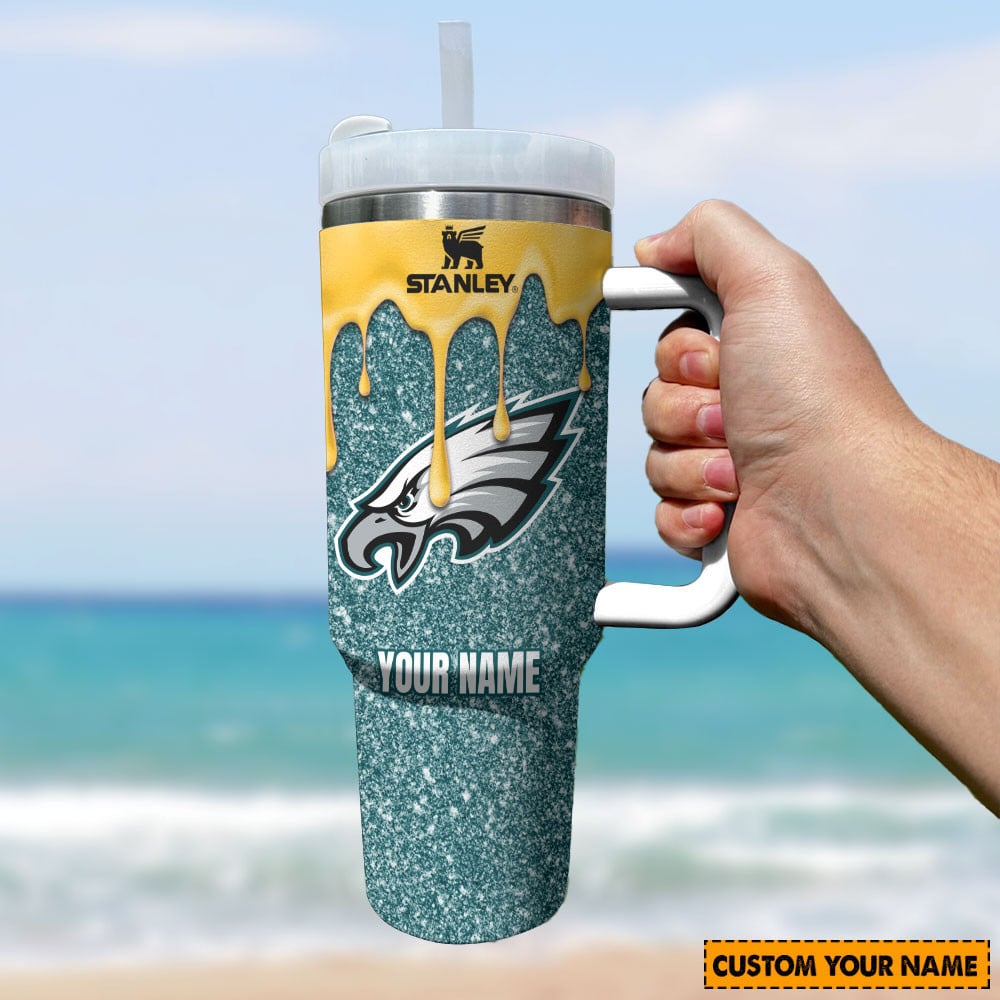 NFL Philadelphia Eagles Stanley Tumbler With Handle Personalized Name St8752
