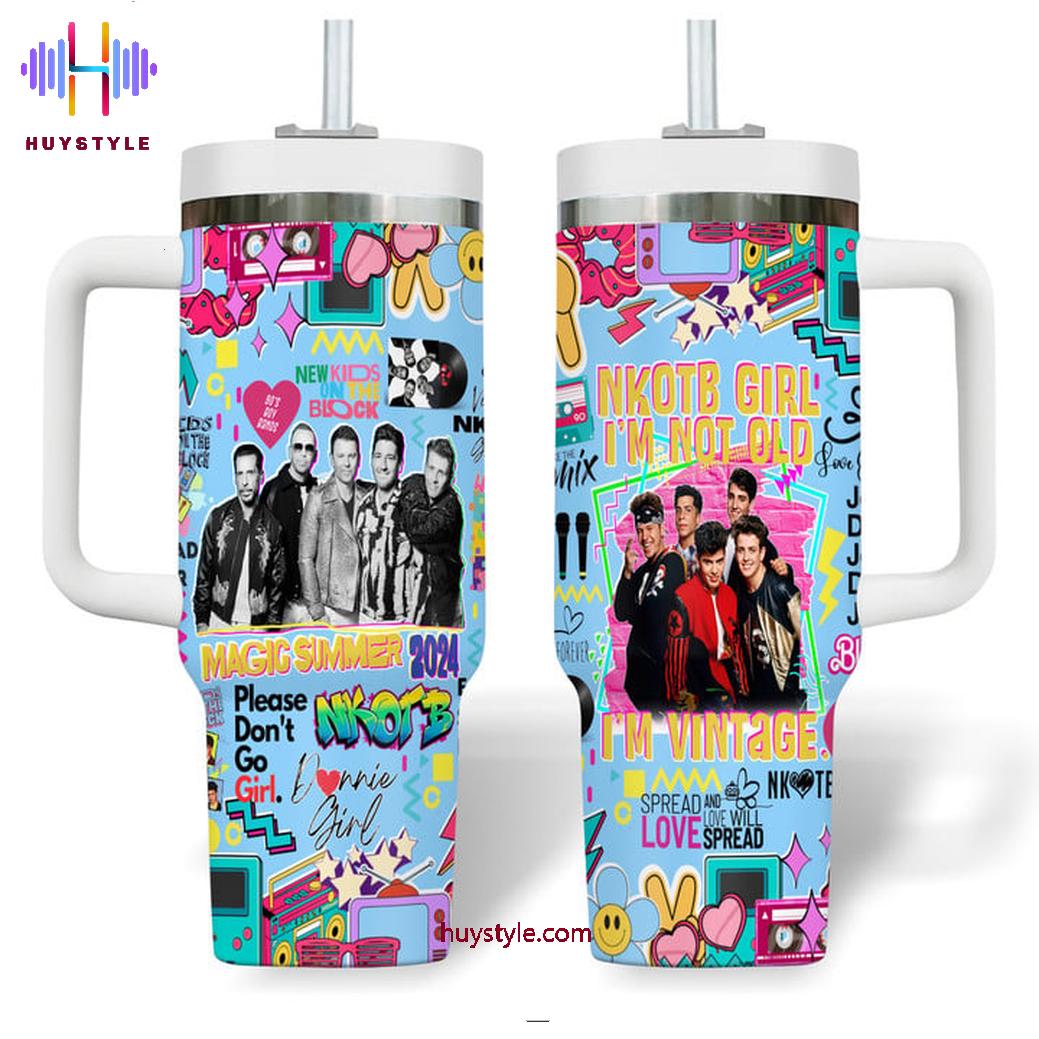 New Kids on the Block Music Stanley Tumbler With Handle Personalized Name St7289