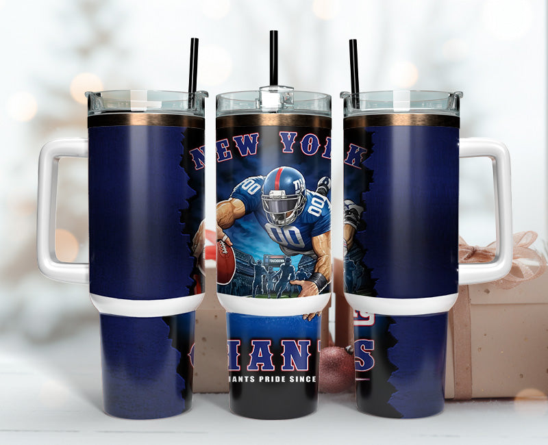 New York Giants NFL Mascot Stanley Tumbler With Handle Personalized Name St6990