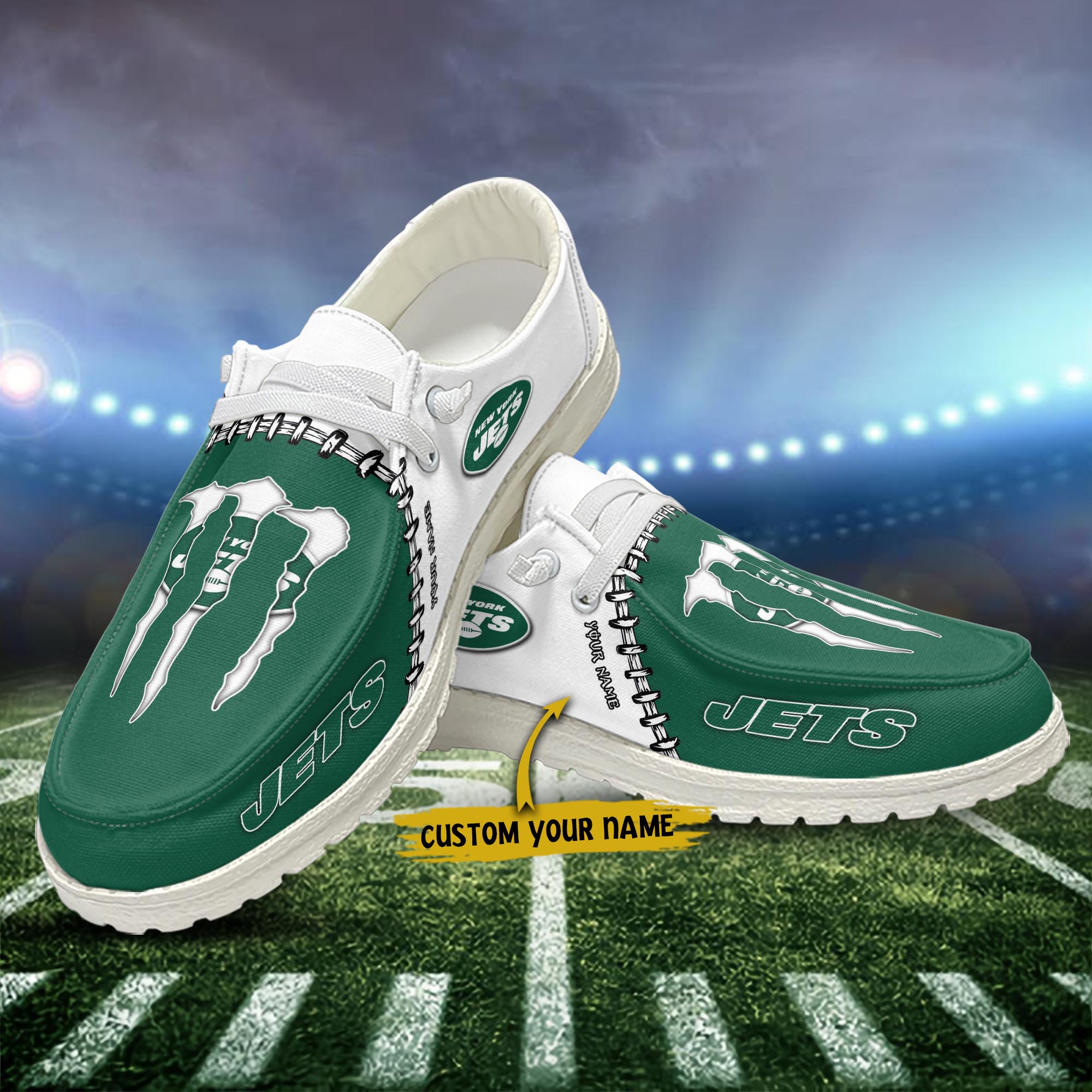 New York Jets NFL Personalized Hey Dude Shoes For Men And Women ST1136