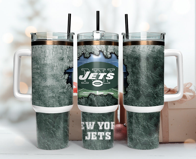 New York Jets NFL Stanley Tumbler With Handle Personalized Name St2564