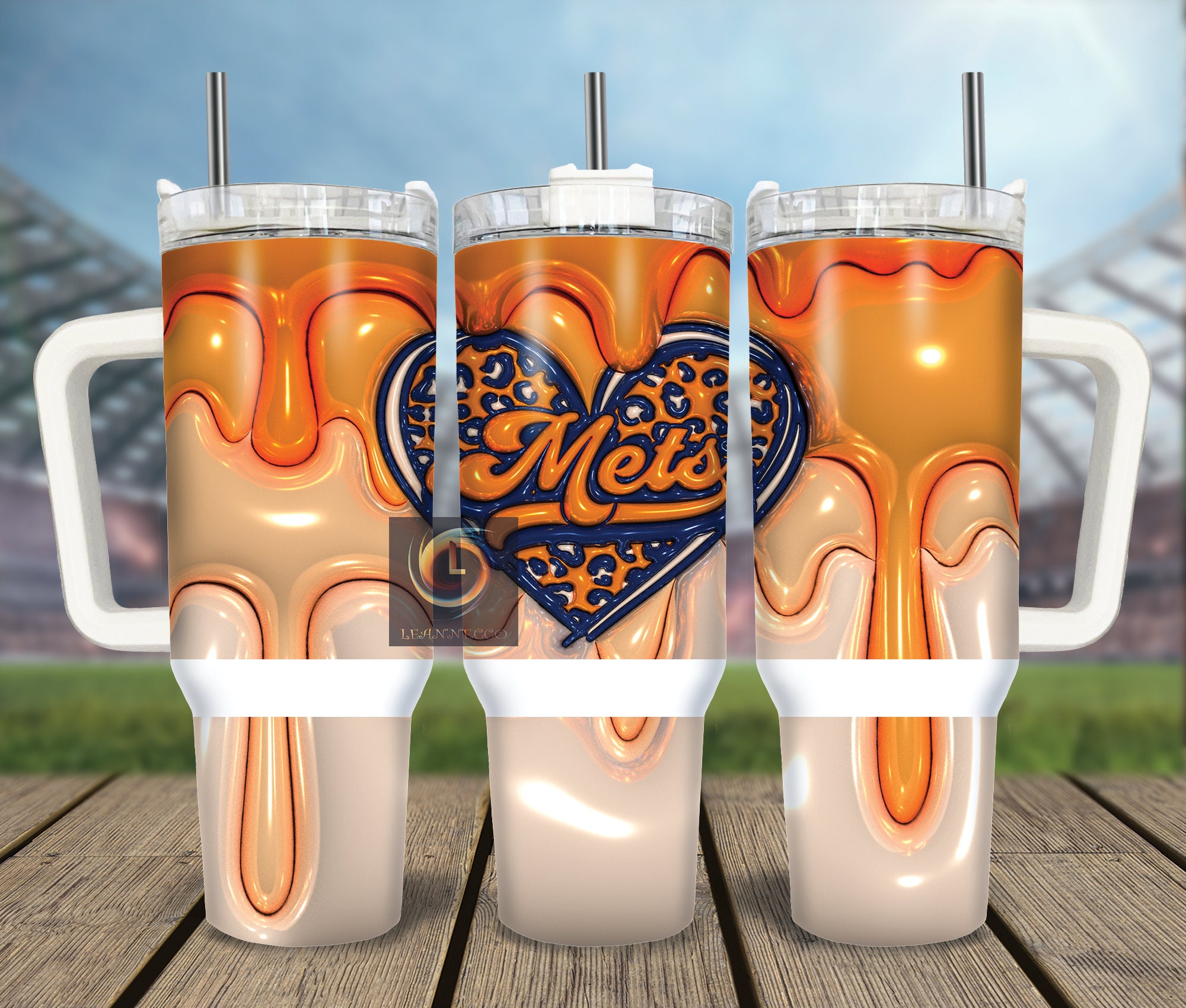 New York Mets NFL Stanley Tumbler With Handle Personalized Name St9112