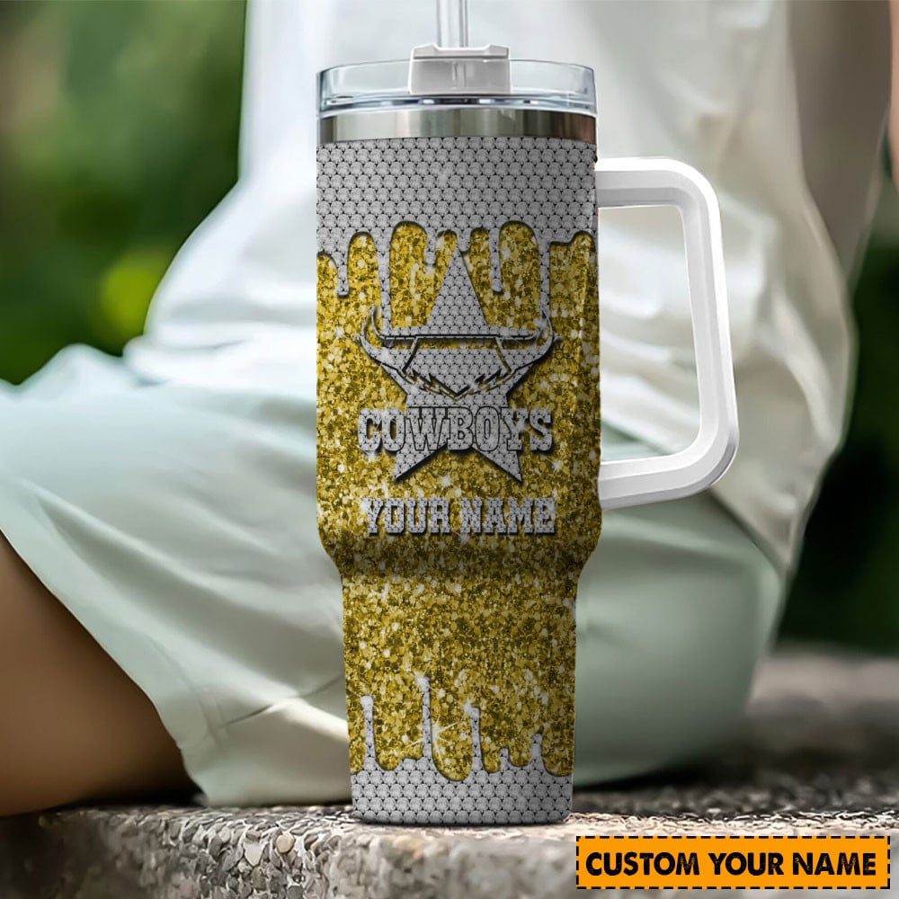 North Queensland Cowboys NRL Stanley Tumbler With Handle Personalized Name St1134