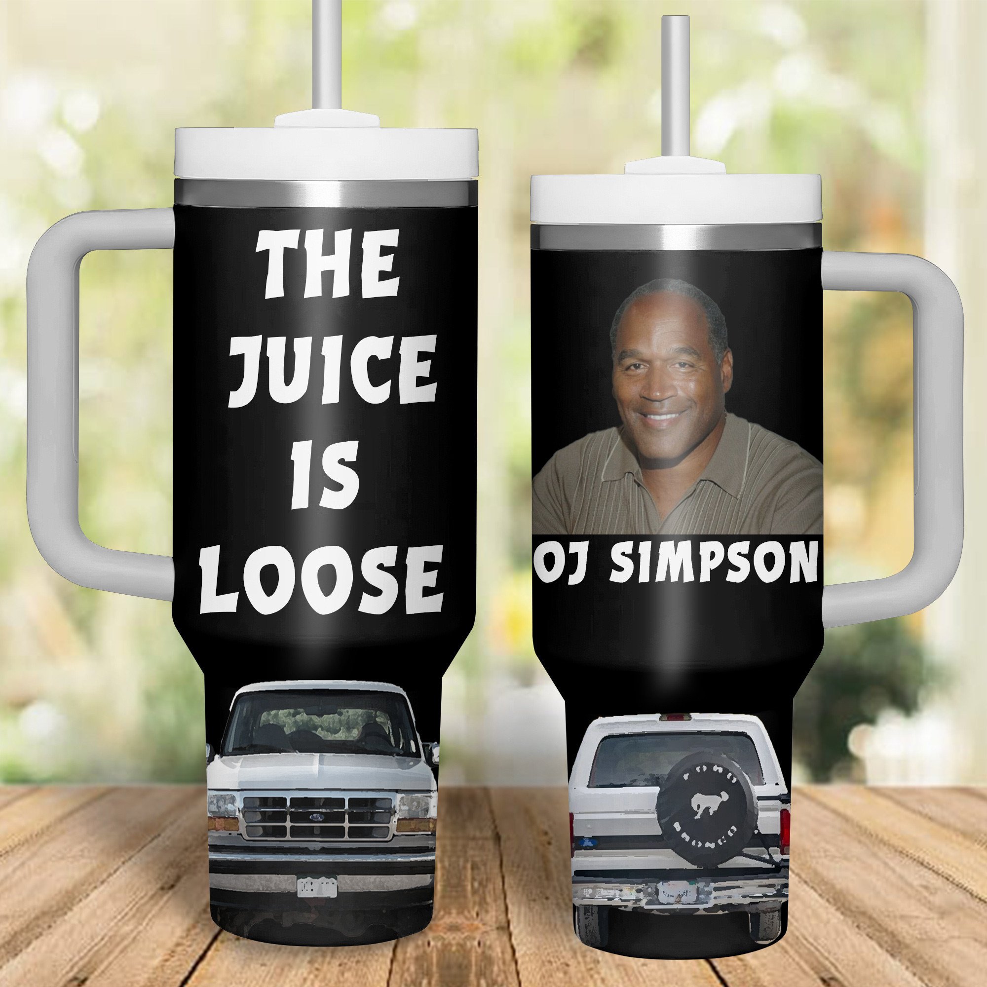 O. J. Simpson Movies Stanley Tumbler With Handle Personalized Name St6451