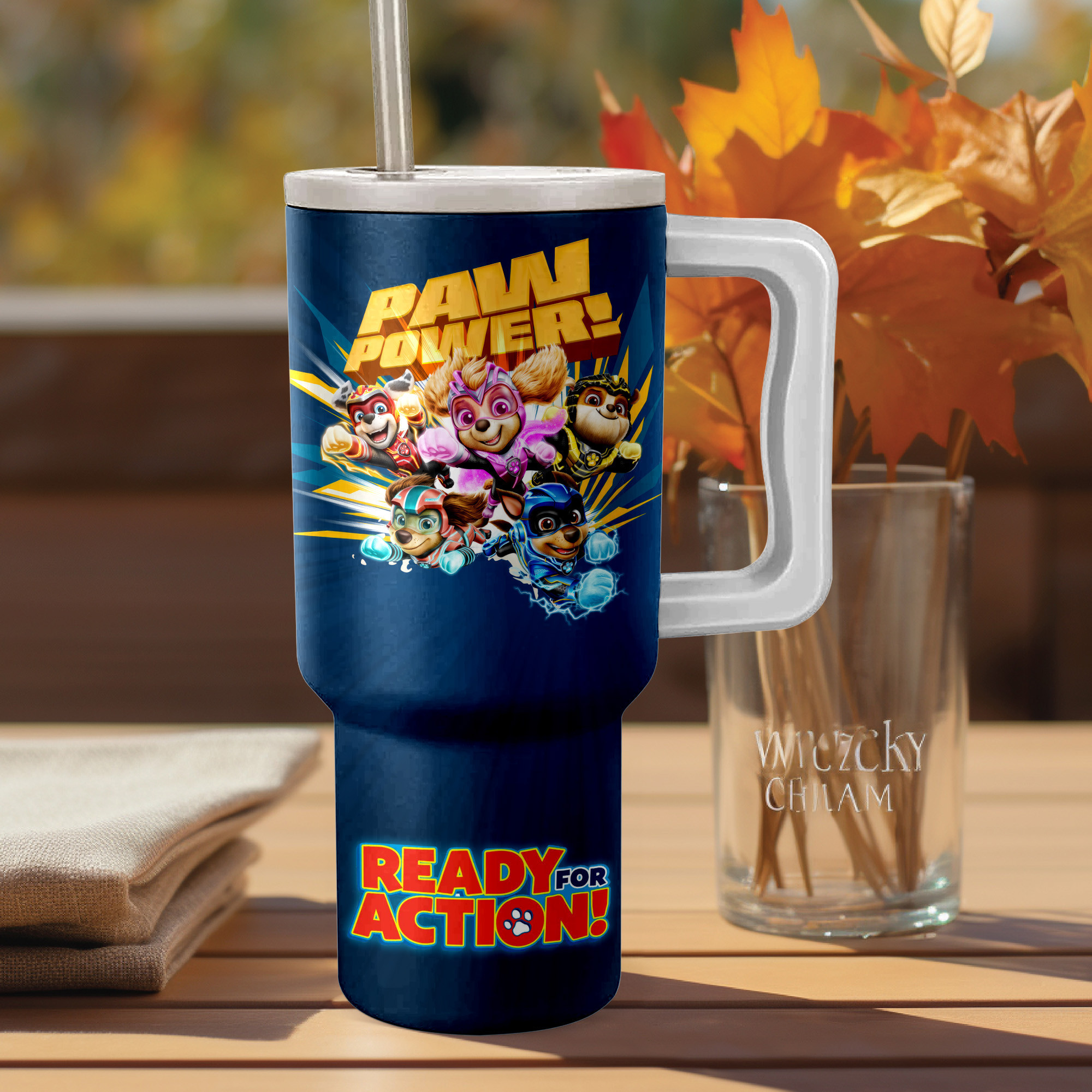 PAW Patrol Cartoon Stanley Tumbler With Handle Personalized Name St4582