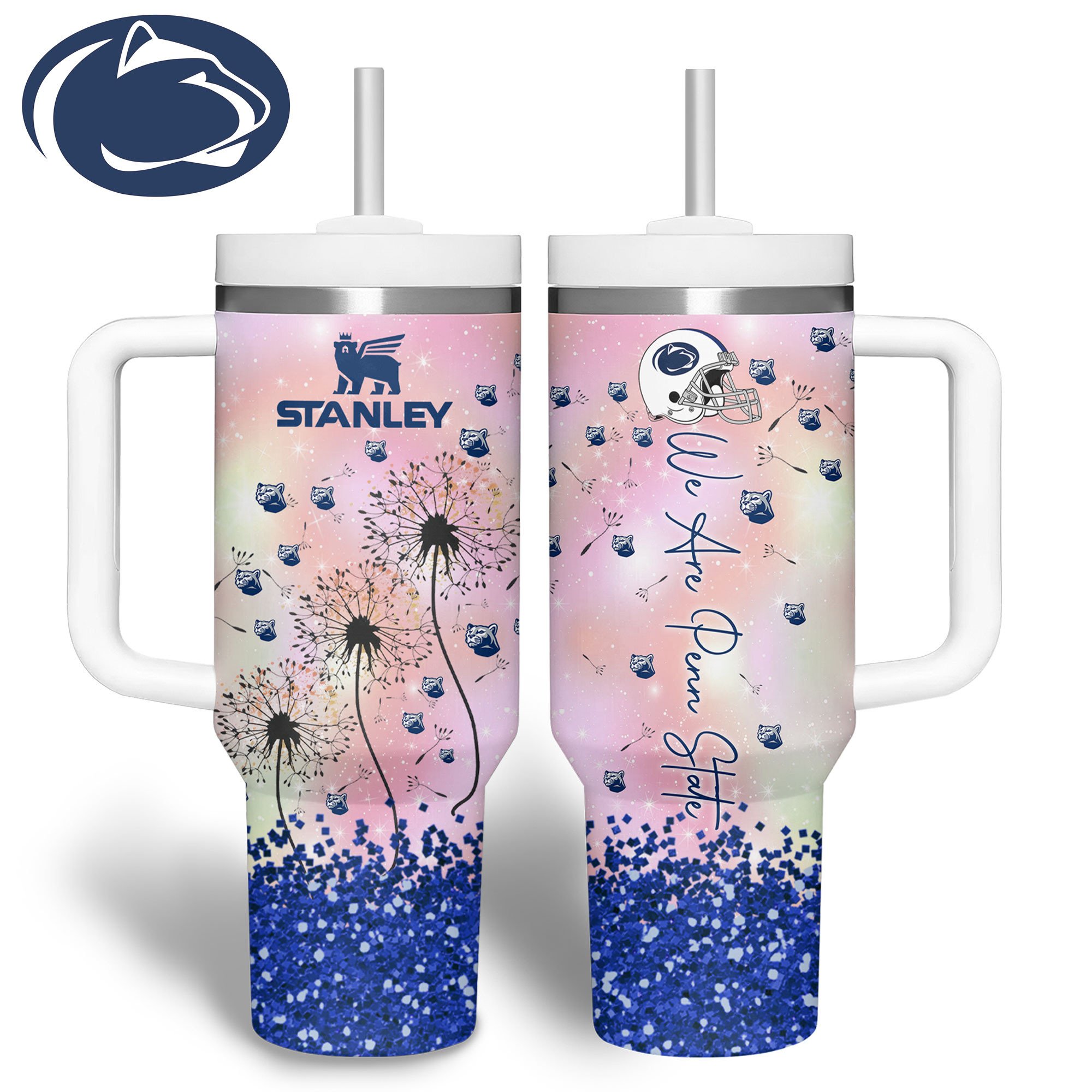 Penn State Nittany Lions NCAA Sports Stanley Tumbler With Handle Personalized Name St5763