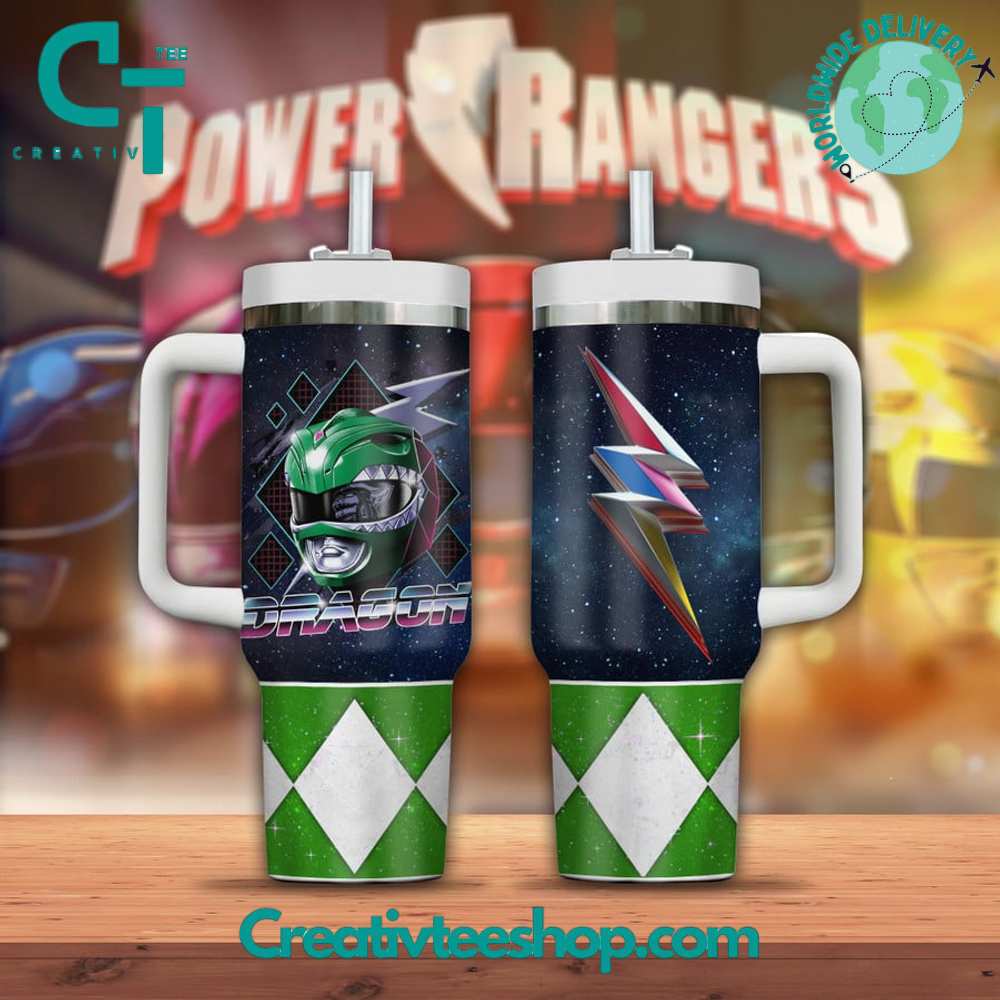 Power Rangers T-Rex Movies Stanley Tumbler With Handle Personalized Name St3330