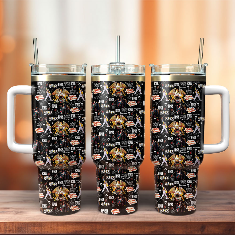 Queen Music Stanley Tumbler With Handle Personalized Name St3839