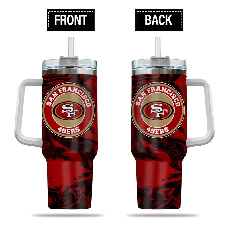 San Francisco 49ers NFL Stanley Tumbler With Handle Personalized Name St5189