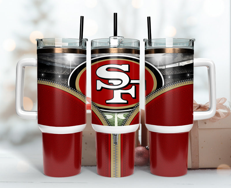San Francisco 49ers NFL Stanley Tumbler With Handle Personalized Name St9478