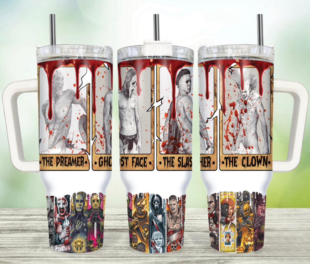 Serial Killers Horror Characters Movies Stanley Tumbler With Handle Personalized Name St2912