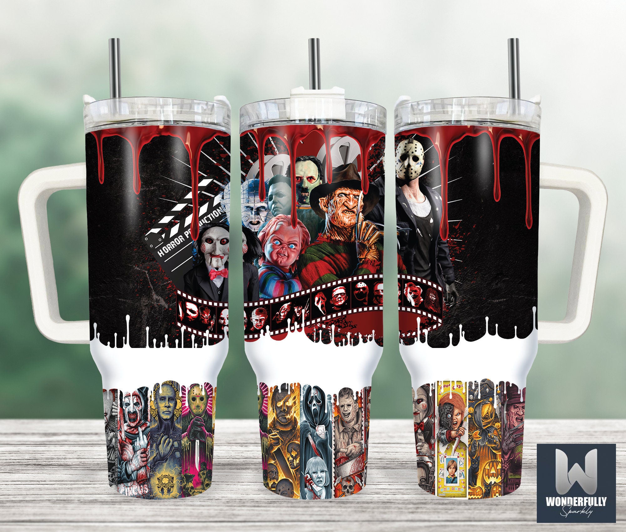 Serial Killers Horror Movies Stanley Tumbler With Handle Personalized Name St7821