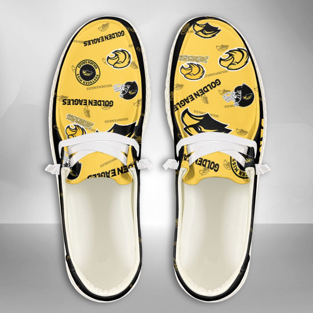 Southern Miss Golden Eagles NCAA Personalized Hey Dude Shoes For Men And Women ST1130