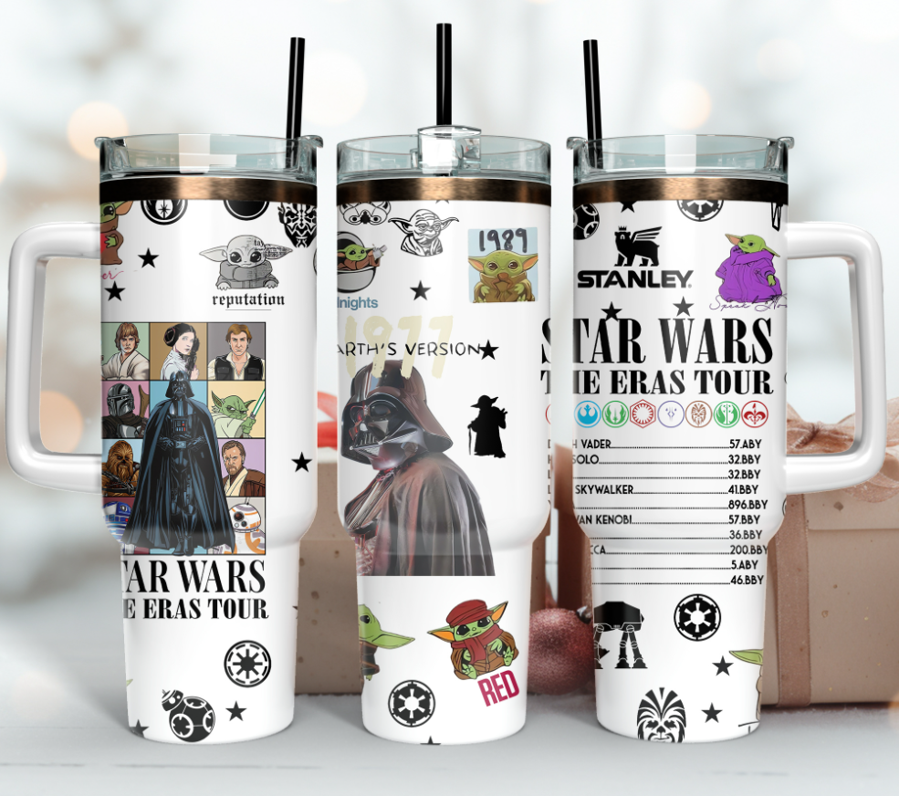 Star Wars The Eras Tour Movies Stanley Tumbler With Handle Personalized Name St4995