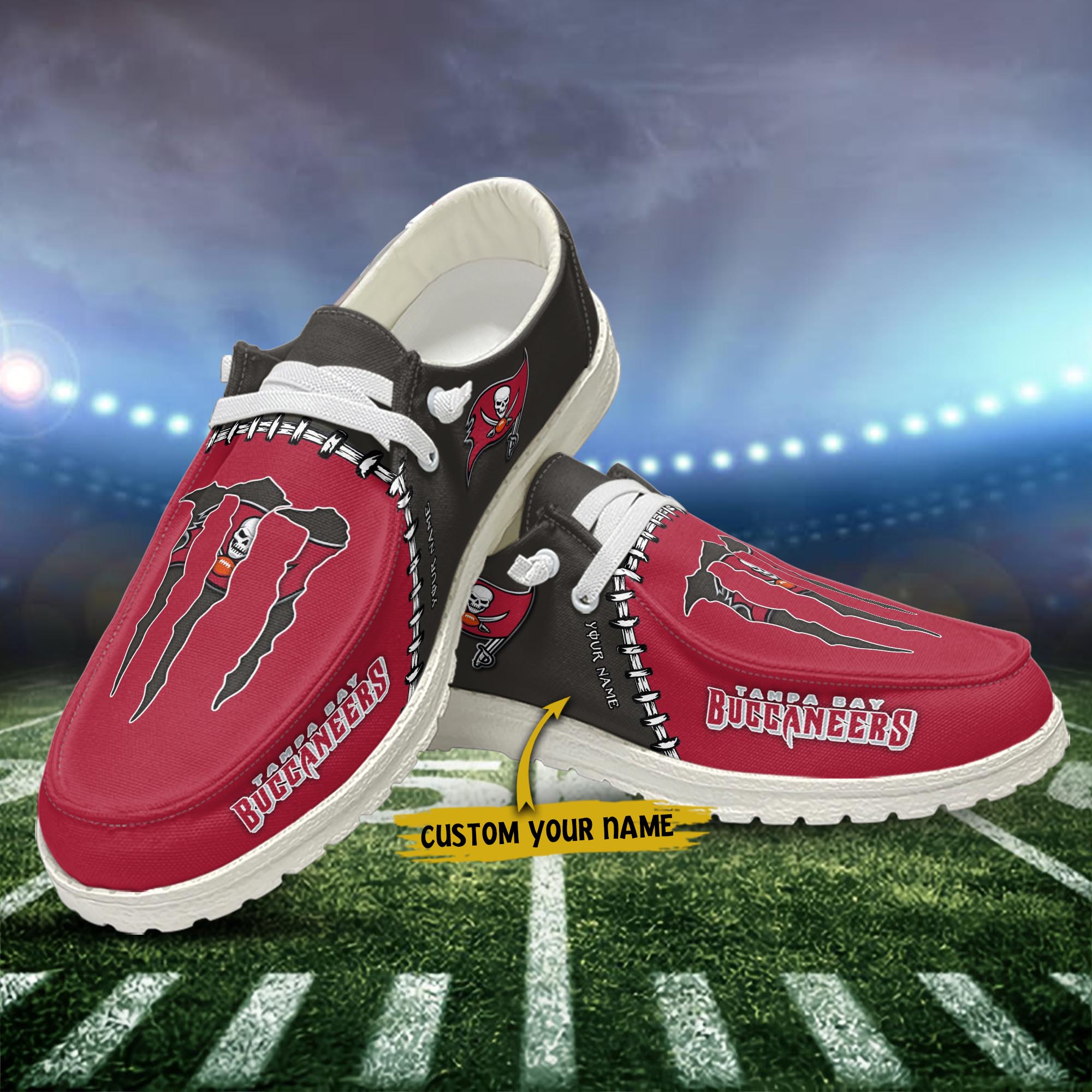 Tampa Bay Buccaneers NFL Personalized Hey Dude Shoes For Men And Women ST1121