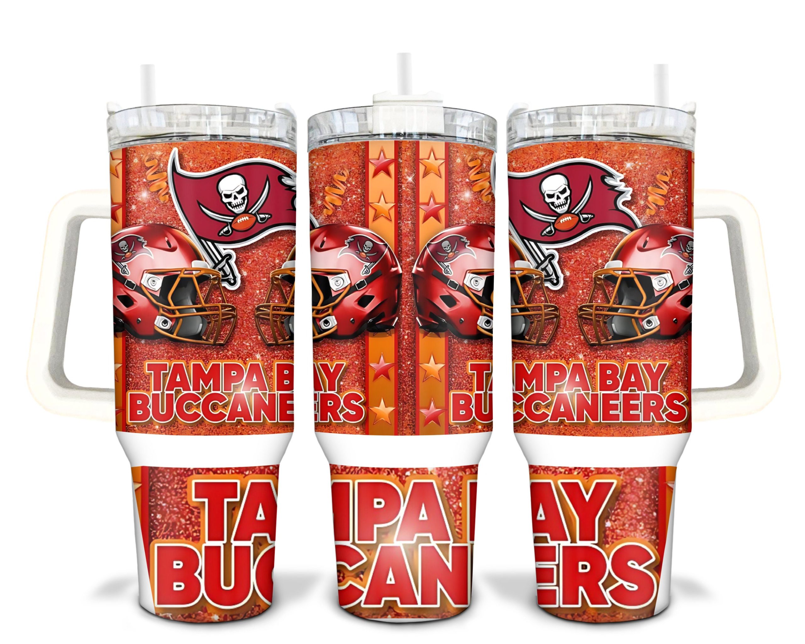 Tampa Bay Buccaneers NFL Stanley Tumbler With Handle Personalized Name St1138